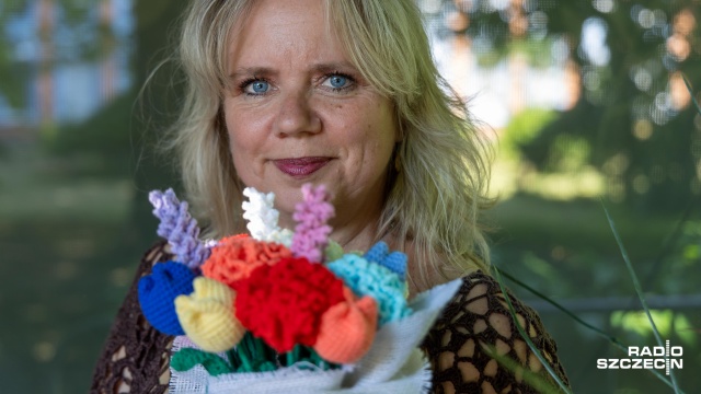 Fot. Robert Stachnik [Radio Szczecin] Dzień dziergania w Ogrodach Śródmieście [WIDEO, ZDJĘCIA]