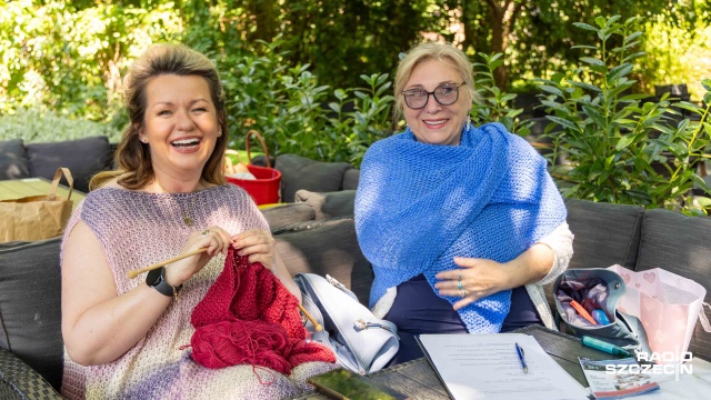 Fot. Robert Stachnik [Radio Szczecin] Dzień dziergania w Ogrodach Śródmieście [WIDEO, ZDJĘCIA]