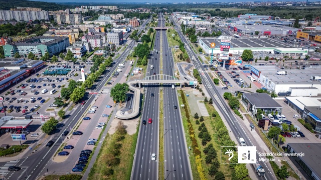 Fot. Szczecińskie Inwestycje Miejskie Kładka w barwach Floating Garden ukończona [ZDJĘCIA]