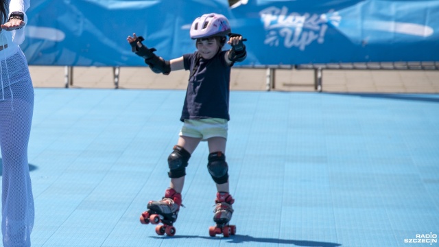 Fot. Kamila Kozioł [Radio Szczecin] Przecław się na wrotki. Nauka i taniec na sportowo [WIDEO, ZDJĘCIA]