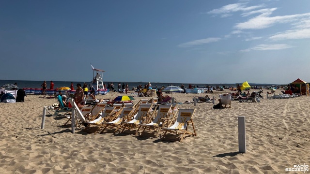 Fot. Joanna Maraszek [Radio Szczecin] Rozpoczęcie bezpiecznego sezonu kąpielowego w Świnoujściu