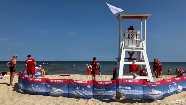 Fot. Joanna Maraszek [Radio Szczecin] Rozpoczęcie bezpiecznego sezonu kąpielowego w Świnoujściu