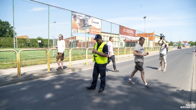 Fot. Kamila Kozioł [Radio Szczecin] Mieszkańcy Klinisk Wielkich protestowali [WIDEO, ZDJĘCIA]