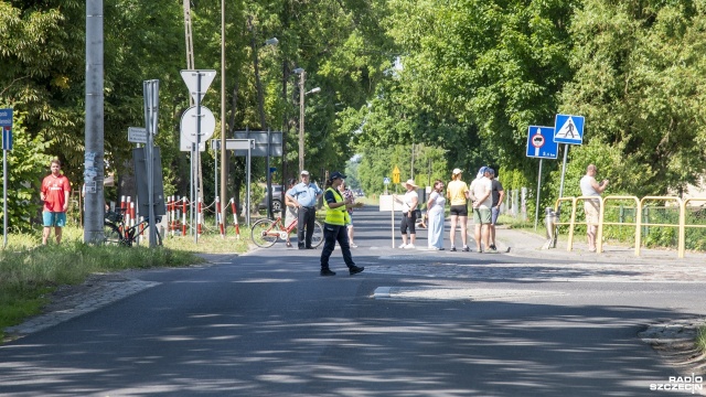 Fot. Kamila Kozioł [Radio Szczecin] Mieszkańcy Klinisk Wielkich protestowali [WIDEO, ZDJĘCIA]