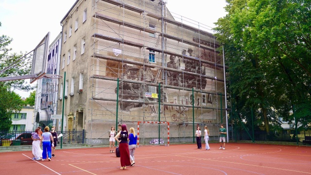 Fot. Marcin Górka - IPN Powstaje mural o Monte Cassino [ZDJĘCIA]