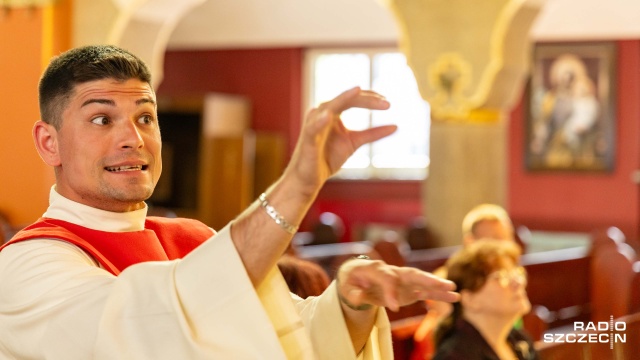 Robin Hlinka – kantor, dyrygent i organista katedry w Brunszwiku. Fot. Robert Stachnik [Radio Szczecin] Chór katedry w Brunszwiku i szczecińskie "Słowiki" zainaugurowały Festiwal "Muzyczne przyjaźnie" [WIDEO, ZDJĘCIA]