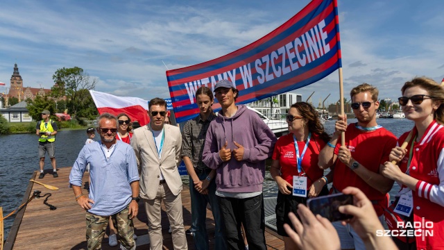 Fot. Robert Stachnik [Radio Szczecin] Katamaran DIY dotarł do Szczecina [ZDJĘCIA]