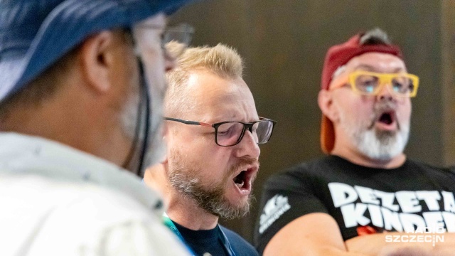 Fot. Robert Stachnik [Radio Szczecin] Śpiewają, żeglując i żeglują, śpiewając... Wikingowie w MCN [WIDEO, ZDJĘCIA]