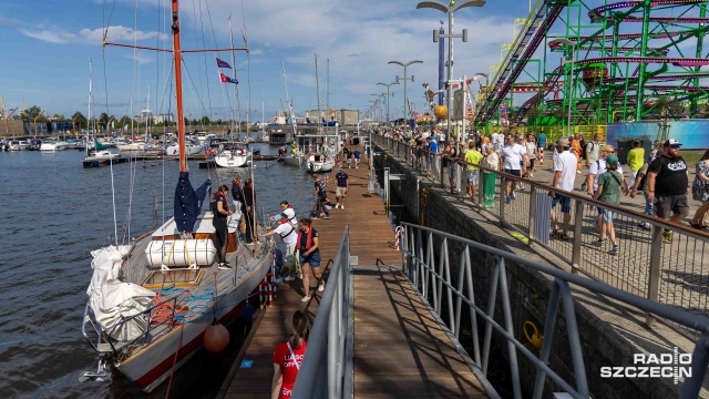 Fot. Robert Stachnik [Radio Szczecin] Z wiatrem i pod wiatr. Ścigali się o Puchar Prezydenta Szczecina [WIDEO, ZDJĘCIA]