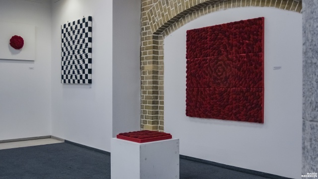 Fot. Wojciech Ochrymiuk [Radio Szczecin] Sztuka tkaniny na wystawie w Książnicy Pomorskiej [WIDEO, ZDJĘCIA]