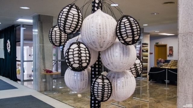 Fot. Wojciech Ochrymiuk [Radio Szczecin] Sztuka tkaniny na wystawie w Książnicy Pomorskiej [WIDEO, ZDJĘCIA]