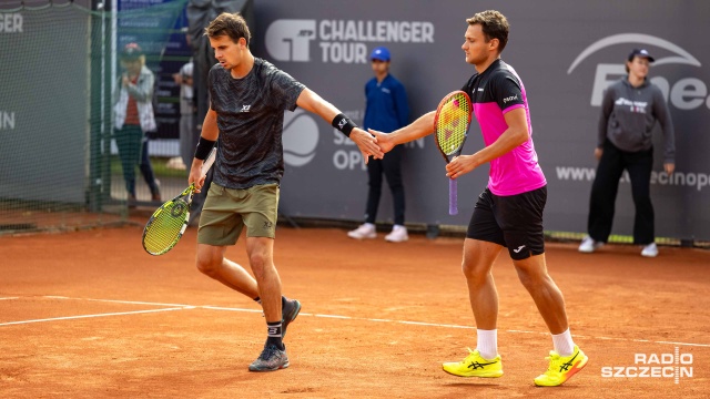 P. Matuszewski, P. Nouza - V. Cornea, S. Rodriguez Taverna. Fot. Robert Stachnik [Radio Szczecin] Finał debla nie dla Polaka w Invest in Szczecin Open [ZDJĘCIA]