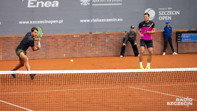 P. Matuszewski, P. Nouza - V. Cornea, S. Rodriguez Taverna. Fot. Robert Stachnik [Radio Szczecin] Finał debla nie dla Polaka w Invest in Szczecin Open [ZDJĘCIA]