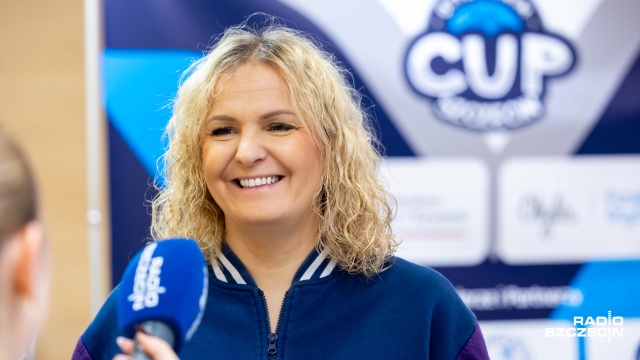 Otylia Jędrzejczak. Fot. Robert Stachnik [Radio Szczecin] Pół tysiąca dzieci w pływackich zawodach w Szczecinie [WIDEO, ZDJĘCIA]