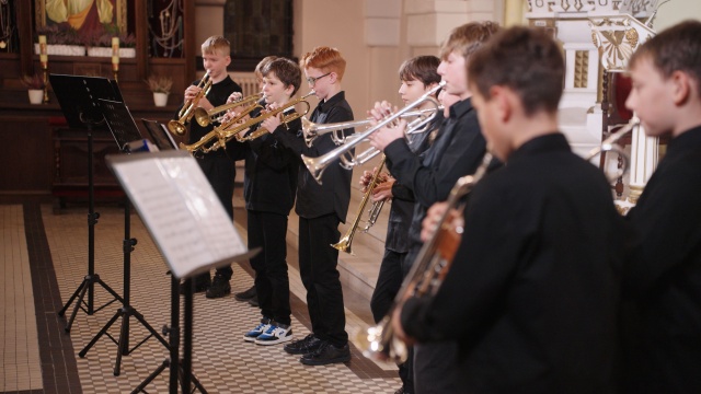 Zespół Trąbkowy Ogólnokształcącej Szkoły Muzycznej I stopnia im. prof. Marka Jasińskiego w Szczecinie. Fot. Łukasz Nyks Ruszyła Międzynarodowa Trumpet Mania [ZDJĘCIA]