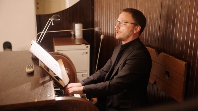 Jakub Pankowiak – organista. Fot. Łukasz Nyks Ruszyła Międzynarodowa Trumpet Mania [ZDJĘCIA]