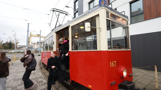 Fot. Robert Stachnik [Radio Szczecin] Lekcja o prawach człowieka w tramwaju [WIDEO, ZDJĘCIA]