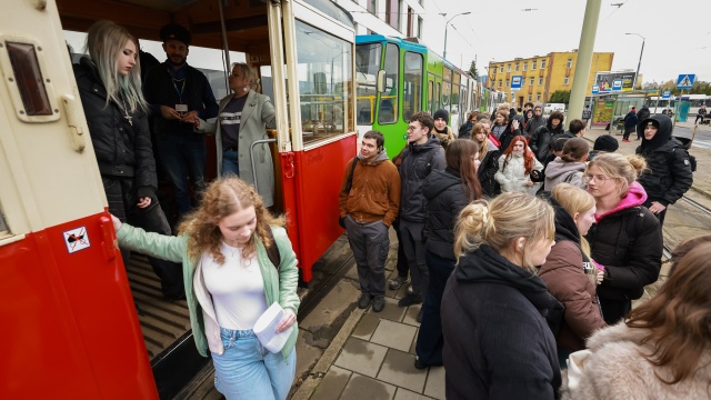 Fot. Robert Stachnik [Radio Szczecin] Lekcja o prawach człowieka w tramwaju [WIDEO, ZDJĘCIA]