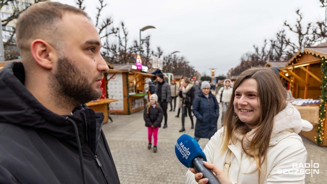 Fot. Robert Stachnik [Radio Szczecin] Ruszył Jarmark Bożonarodzeniowy w Szczecinie [WIDEO, ZDJĘCIA]