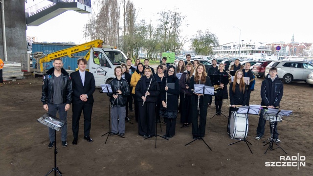 Fot. Robert Stachnik [Radio Szczecin] Polski astronauta odsłonił kosmiczny mural [WIDEO, ZDJĘCIA]