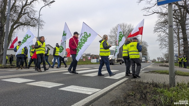 Fot. Maciej Papke [Radio Szczecin] Rolnicy: jeżeli nie stanie się nic pozytywnego, protesty będą zaostrzone [WIDEO, ZDJĘCIA]