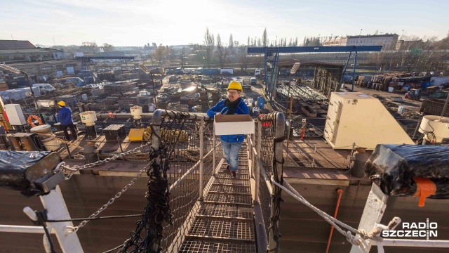 Fot. Robert Stachnik [Radio Szczecin] Radio Szczecin z darami dla „Daru” na „Darze” [WIDEO, ZDJĘCIA]