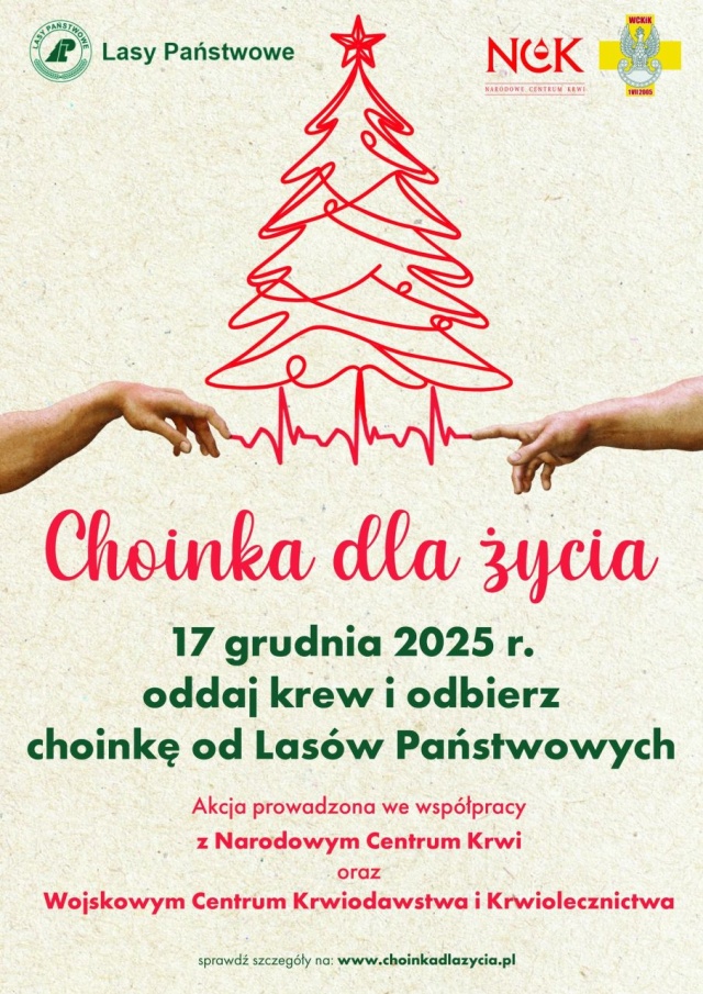 Fot. facebook.com/RDLPwSzczecinie Choinka za krew
