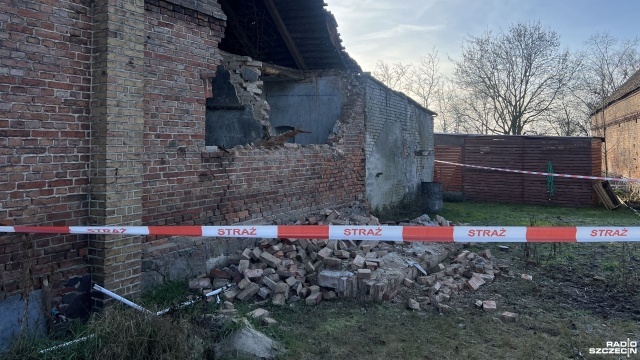 Fot. Małgorzata Gwiazda-Elmerych [Radio Szczecin] Runęła część domu. Rodzina potrzebuje pomocy [ZDJĘCIA]