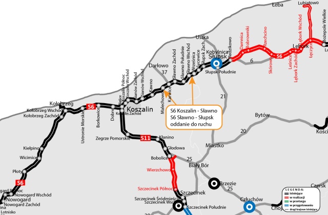 Mat. GDDKiA Szczecin Nowy odcinek S6 już otwarty [ZDJĘCIA]