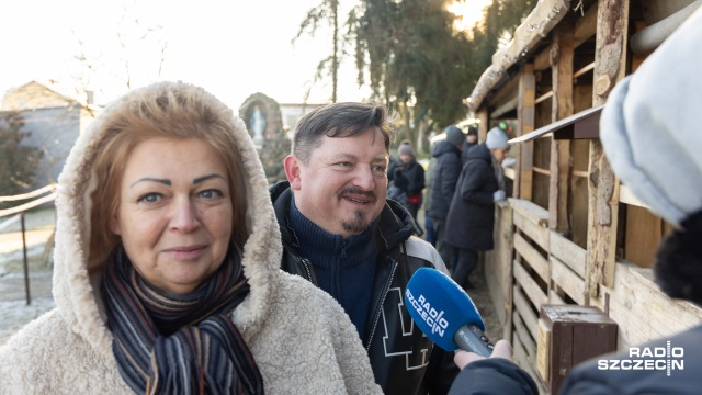 Fot. Robert Stachnik [Radio Szczecin] W Żydowcach można oglądać żywą szopkę bożonarodzeniową [WIDEO, ZDJĘCIA]