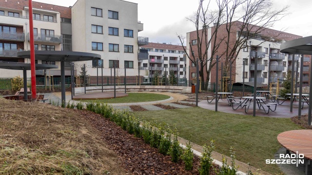 Fot. Robert Stachnik [Radio Szczecin] Nowy Ogród relaksu na al. Piastów [WIDEO, ZDJĘCIA]