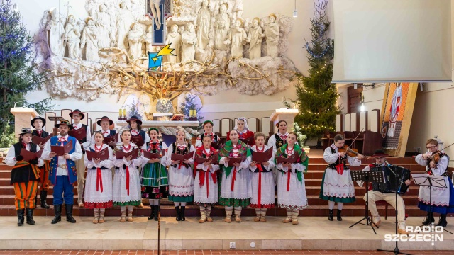 Pastorałki z regionu Beskidu Żywieckiego w kościele na Osiedlu Zawadzkiego w Szczecinie.