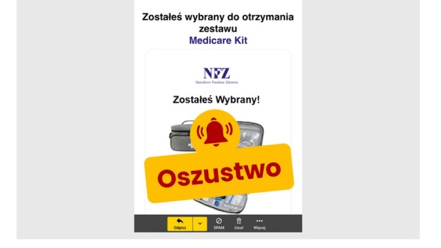 Narodowy Fundusz Zdrowia ostrzega przed cyberprzestępcami.