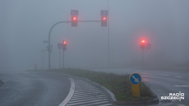 Mgły i miejscami ślisko - tak wygląda sytuacja w regionie. Na trasy wyjechał zimowy sprzęt.