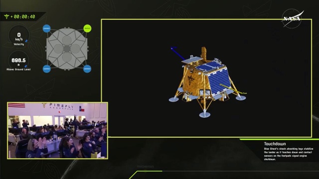 Wysłany przez amerykańską firmę Firefly Aerospace lądownik Blue Ghost dotarł w niedzielę na Księżyc - podała NASA. Wylądował on na Srebrnym Globie w rejonie Mare Crisium (łac. Morze Przesileń). Jego misja rozpoczęła się 15 stycznia.