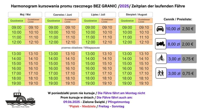Prom Bez granic znów w trasie. Od 1 maja można korzystać z popularnej transgranicznej atrakcji.