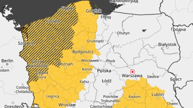 Po południu burze i deszcz w Polsce północno-zachodniej, a wieczorem i w nocy deszcz - w województwach południowo-wschodnich.