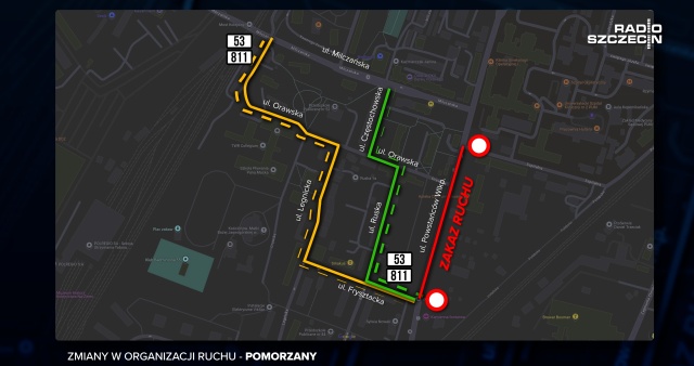 Od 7 lipca całkowicie zamknięty dla ruchu będzie fragment alei Powstańców Wielkopolskich - między skrzyżowaniem z ulicą Szpitalną, a skrzyżowaniem z ulicą Frysztacką.