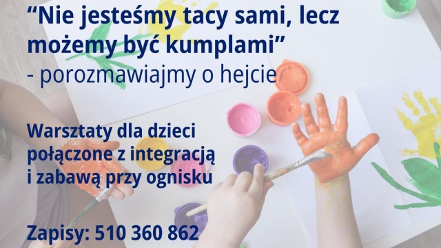 Rejonowy Ośrodek Pomocy Rodzinie na prawobrzeżu Szczecina zaprasza dzieci na warsztaty Nie jesteśmy tacy sami, lecz możemy być kumplami.