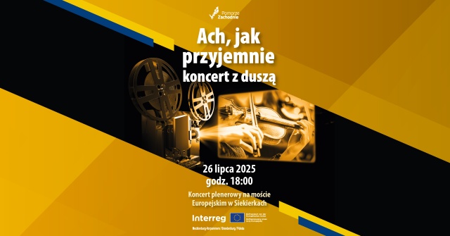 Ach jak przyjemnie - koncert z duszą - artyści Filharmonii Koszalińskiej zagrają na Moście Europejskim w Siekierkach.