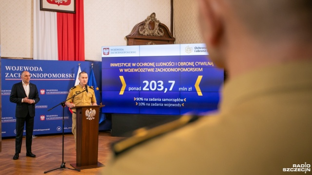 Ponad 200 milionów trafi do samorządów w regionie - poinformował zachodniopomorski wojewoda Adam Rudawski. To w ramach realizacji zadań z zakresu ochrony ludności i obrony cywilnej.