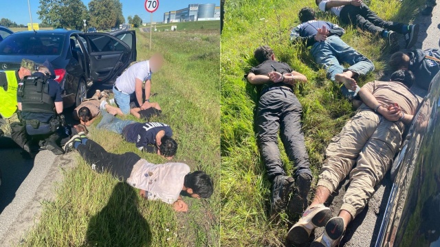 W rejonie Kołbaskowa funkcjonariusze Straży Granicznej w Szczecinie zatrzymali łotewskiego kierowcę Mercedesa, który przewoził pięciu cudzoziemców podających się za obywateli Afganistanu.