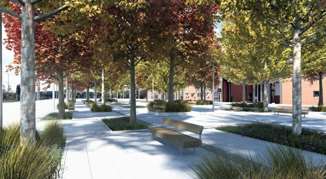 Coraz bliżej zielonych zmian wokół szczecińskiej Netto Areny. Z placu ma zniknąć ponad 3 tysiące metrów kwadratowych betonu, a w zamian pojawi się prawie 500 metrów kwadratowych zieleni.