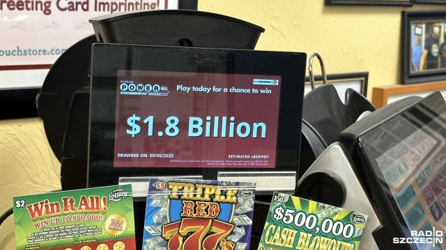 Miliard 800 milionów dolarów, tyle do wygrania w weekend jest w amerykańskiej grze liczbowej Powerball.