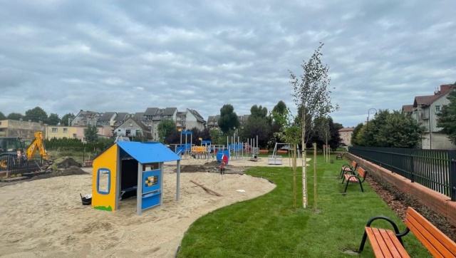 Plac zabaw w Wolinie zostanie otwarty jeszcze we wrześniu - poinformowała burmistrz miasta Ewa Grzybowska.