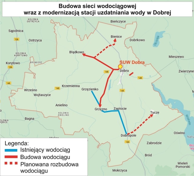 Rusza największa inwestycja wodociągowa na terenie gminy Dobra w powiecie łobeskim.