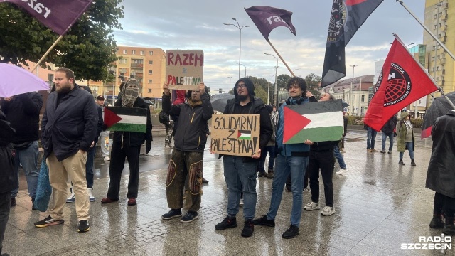 Szczecinianie dla Gazy. Stoimy tu w imię solidarności [ZDJĘCIA]