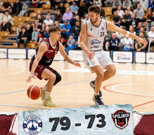 Koszykarze PGE Spójni bez zwycięstwa w stolicy Wielkopolski w 1. lidze. Stargardzianie przegrali na wyjeździe z zespołem Enea Basket Poznań 73:79 w 8. kolejce rozgrywek.