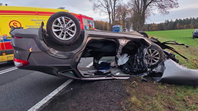 Przed godz. 7 na krajowej drodze numer 22, między Wałczem a Człopą, zderzyły się trzy auta.