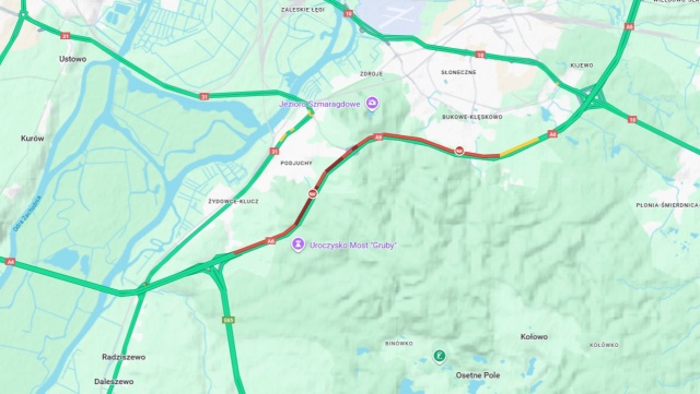 Uwaga kierowcy - korki na wielu drogach regionie.
